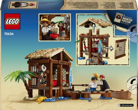 LEGO ONE PIECE 75636 La Capanna del Villaggio Foosha con Barca Giocattolo