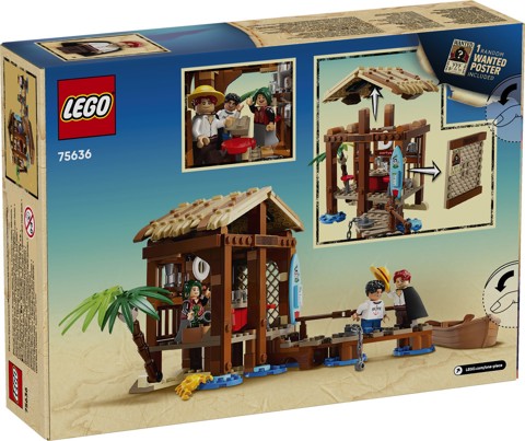 LEGO ONE PIECE 75636 La Capanna del Villaggio Foosha con Barca Giocattolo