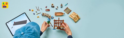LEGO ONE PIECE 75636 La Capanna del Villaggio Foosha con Barca Giocattolo