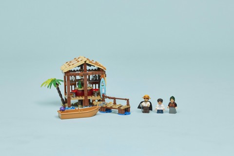 LEGO ONE PIECE 75636 La Capanna del Villaggio Foosha con Barca Giocattolo