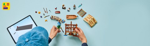 LEGO ONE PIECE 75636 La Capanna del Villaggio Foosha con Barca Giocattolo, Minifigure, Poster Ricercato, Regalo Bambini 8+