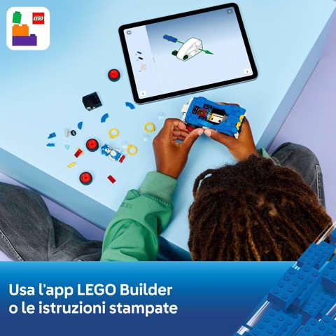 LEGO Sonic the Hedgehog 77117 Sonic: Fulmine Supersonico, Macchina Giocattolo con Accessori, Regalo per Bambini e Bambine 7+