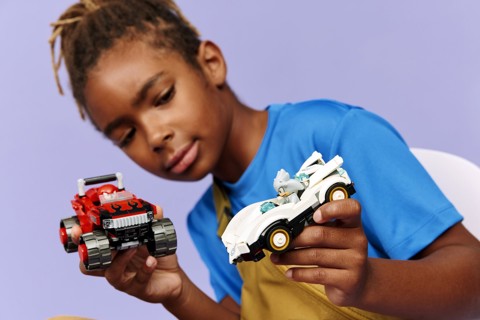 LEGO Sonic the Hedgehog 77118 Auto di Silver vs. Monster Truck di Knuckles