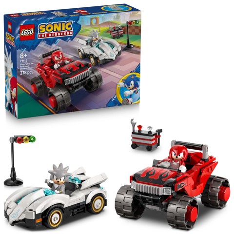 LEGO Sonic the Hedgehog 77118 Auto di Silver vs. Monster Truck di Knuckles