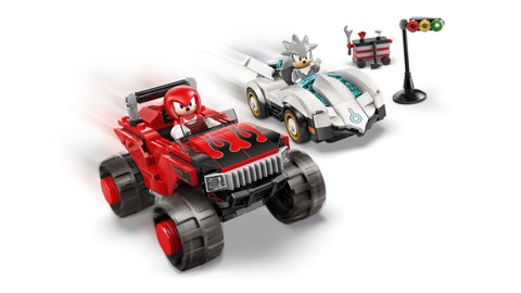 LEGO Sonic the Hedgehog 77118 Auto di Silver vs. Monster Truck di Knuckles