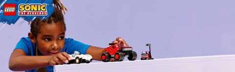 LEGO Sonic the Hedgehog 77118 Auto di Silver vs. Monster Truck di Knuckles