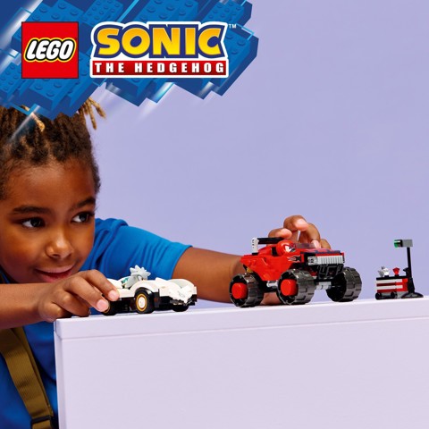 LEGO Sonic the Hedgehog 77118 Auto di Silver vs. Monster Truck di Knuckles