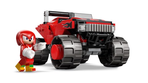 LEGO Sonic the Hedgehog 77118 Auto di Silver vs. Monster Truck di Knuckles, Giocattolo con 2 Minifigure, Regalo per Gamer 8+