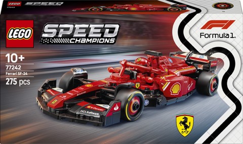 LEGO Speed Champions 77242 Auto da Corsa Ferrari F1 SF-24 Giocattolo da Collezione con Minifigure Formula 1 per Bambini 10+