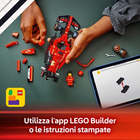 LEGO Speed Champions 77242 Auto da Corsa Ferrari F1 SF-24 Giocattolo da Collezione con Minifigure Formula 1 per Bambini 10+
