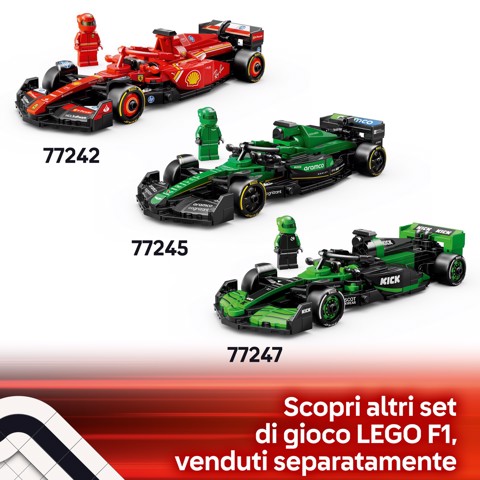 LEGO Speed Champions 77242 Auto da Corsa Ferrari F1 SF-24 Giocattolo da Collezione con Minifigure Formula 1 per Bambini 10+