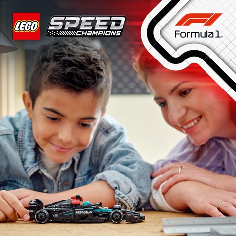 LEGO Speed Champions 77244 Auto da Corsa Mercedes-AMG PETRONAS F1 W 15 Macchina Giocattolo da Collezione con Pilota da 10+