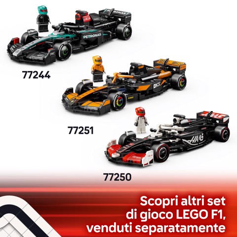 LEGO Speed Champions 77244 Auto da Corsa Mercedes-AMG PETRONAS F1 W 15 Macchina Giocattolo da Collezione con Pilota da 10+