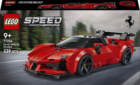 LEGO Speed Champions 77254 Ferrari SF90 XX Auto Sportiva Stradale, Macchina Giocattolo con Minifigure, Regalo per Bambini 9+