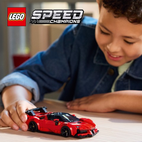 LEGO Speed Champions 77254 Ferrari SF90 XX Auto Sportiva Stradale, Macchina Giocattolo con Minifigure, Regalo per Bambini 9+