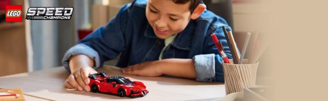 LEGO Speed Champions 77254 Ferrari SF90 XX Auto Sportiva Stradale, Macchina Giocattolo con Minifigure, Regalo per Bambini 9+