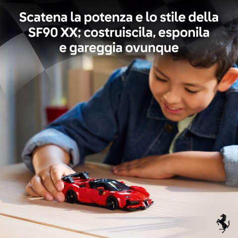 LEGO Speed Champions 77254 Ferrari SF90 XX Auto Sportiva Stradale, Macchina Giocattolo con Minifigure, Regalo per Bambini 9+