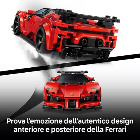 LEGO Speed Champions 77254 Ferrari SF90 XX Auto Sportiva Stradale, Macchina Giocattolo con Minifigure, Regalo per Bambini 9+