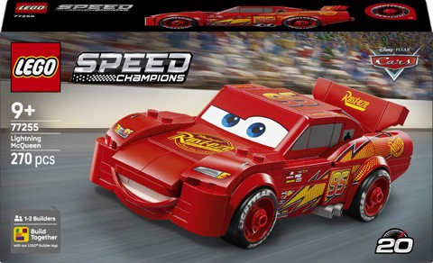LEGO Speed Champions 77255 Saetta McQueen, Macchina Giocattolo da Collezione, Idea Regalo Disney per Fan del Film Pixar Cars