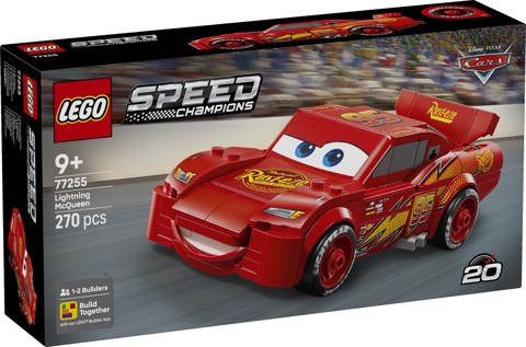 LEGO Speed Champions 77255 Saetta McQueen, Macchina Giocattolo da Collezione, Idea Regalo Disney per Fan del Film Pixar Cars