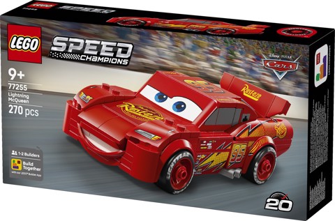 LEGO Speed Champions 77255 Saetta McQueen, Macchina Giocattolo da Collezione, Idea Regalo Disney per Fan del Film Pixar Cars