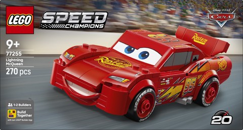 LEGO Speed Champions 77255 Saetta McQueen, Macchina Giocattolo da Collezione, Idea Regalo Disney per Fan del Film Pixar Cars