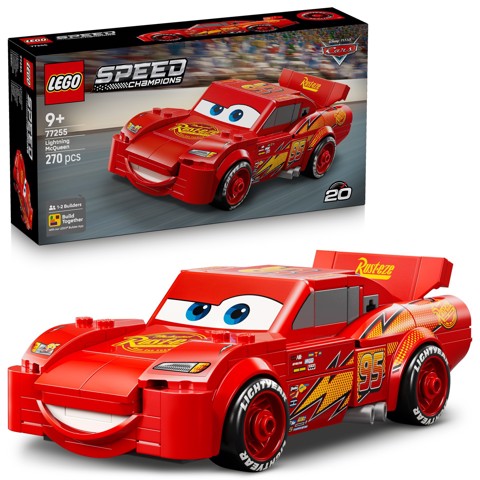 LEGO Speed Champions 77255 Saetta McQueen, Macchina Giocattolo da Collezione, Idea Regalo Disney per Fan del Film Pixar Cars