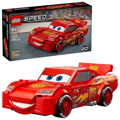 LEGO Speed Champions 77255 Saetta McQueen, Macchina Giocattolo da Collezione, Idea Regalo Disney per Fan del Film Pixar Cars