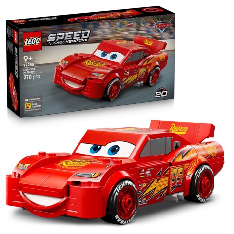 LEGO Speed Champions 77255 Saetta McQueen, Macchina Giocattolo da Collezione, Idea Regalo Disney per Fan del Film Pixar Cars
