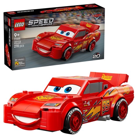 LEGO Speed Champions 77255 Saetta McQueen, Macchina Giocattolo da Collezione, Idea Regalo Disney per Fan del Film Pixar Cars