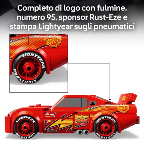 LEGO Speed Champions 77255 Saetta McQueen, Macchina Giocattolo da Collezione, Idea Regalo Disney per Fan del Film Pixar Cars