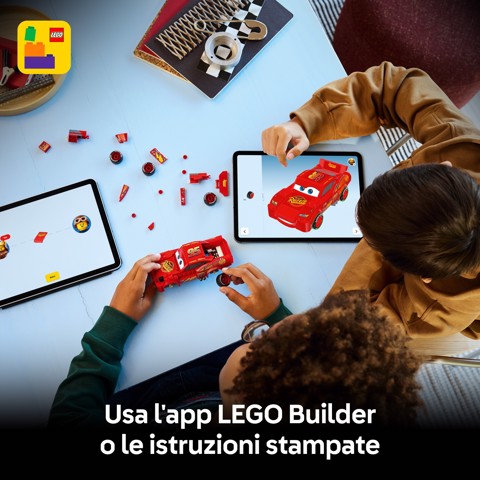 LEGO Speed Champions 77255 Saetta McQueen, Macchina Giocattolo da Collezione, Idea Regalo Disney per Fan del Film Pixar Cars
