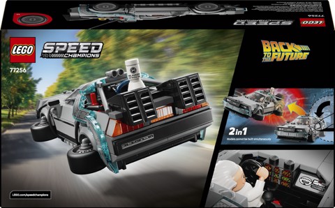 LEGO Speed Champions 77256 Macchina del Tempo di Ritorno al Futuro Giocattolo con 2 Minifigure, Regalo per Bambini e Bambine 9+