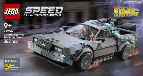 LEGO Speed Champions 77256 Macchina del Tempo di Ritorno al Futuro Giocattolo con 2 Minifigure, Regalo per Bambini e Bambine 9+