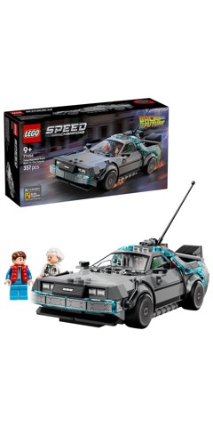 LEGO Speed Champions 77256 Macchina del Tempo di Ritorno al Futuro Giocattolo con 2 Minifigure, Regalo per Bambini e Bambine 9+