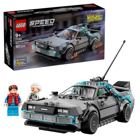 LEGO Speed Champions 77256 Macchina del Tempo di Ritorno al Futuro Giocattolo con 2 Minifigure, Regalo per Bambini e Bambine 9+