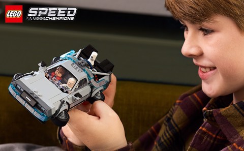 LEGO Speed Champions 77256 Macchina del Tempo di Ritorno al Futuro Giocattolo con 2 Minifigure, Regalo per Bambini e Bambine 9+