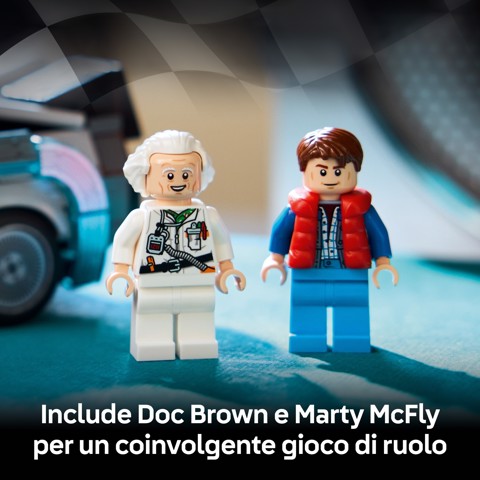 LEGO Speed Champions 77256 Macchina del Tempo di Ritorno al Futuro Giocattolo con 2 Minifigure, Regalo per Bambini e Bambine 9+
