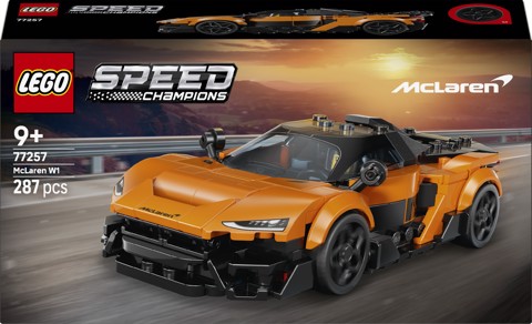 LEGO Speed Champions 77257 McLaren W1 Macchina Giocattolo con Minifigure da Collezione, Regalo di Compleanno Bambini da 9+