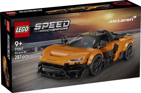 LEGO Speed Champions 77257 McLaren W1 Macchina Giocattolo con Minifigure da Collezione, Regalo di Compleanno Bambini da 9+