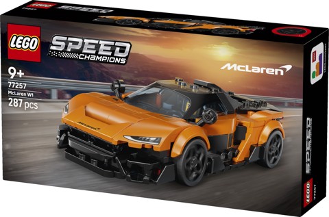 LEGO Speed Champions 77257 McLaren W1 Macchina Giocattolo con Minifigure da Collezione, Regalo di Compleanno Bambini da 9+