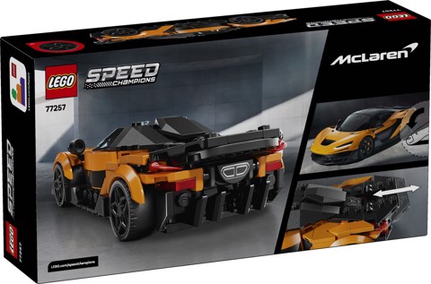 LEGO Speed Champions 77257 McLaren W1 Macchina Giocattolo con Minifigure da Collezione, Regalo di Compleanno Bambini da 9+