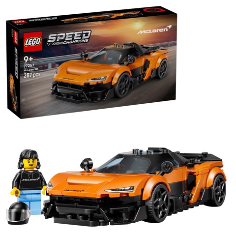 LEGO Speed Champions 77257 McLaren W1 Macchina Giocattolo con Minifigure da Collezione, Regalo di Compleanno Bambini da 9+