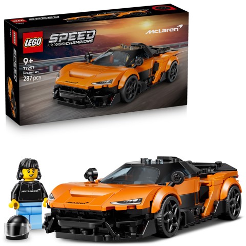 LEGO Speed Champions 77257 McLaren W1 Macchina Giocattolo con Minifigure da Collezione, Regalo di Compleanno Bambini da 9+