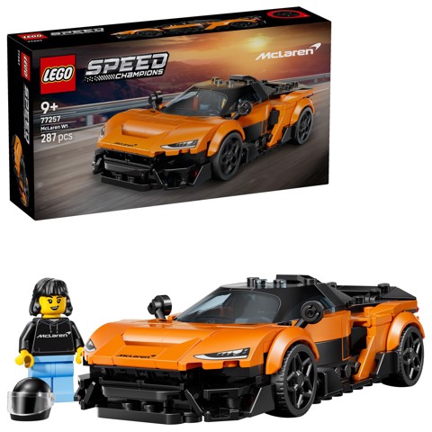 LEGO Speed Champions 77257 McLaren W1 Macchina Giocattolo con Minifigure da Collezione, Regalo di Compleanno Bambini da 9+