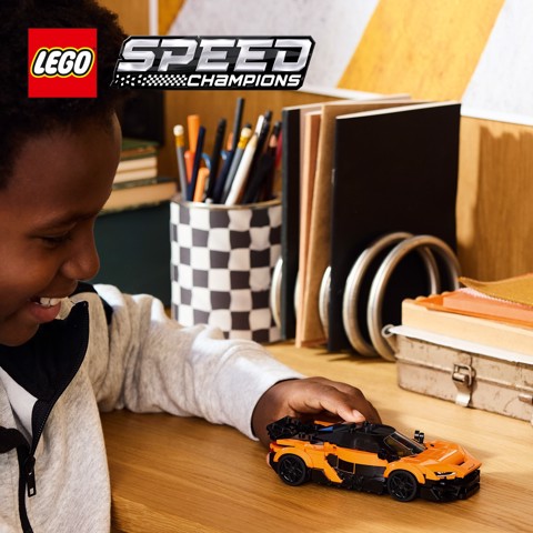 LEGO Speed Champions 77257 McLaren W1 Macchina Giocattolo con Minifigure da Collezione, Regalo di Compleanno Bambini da 9+