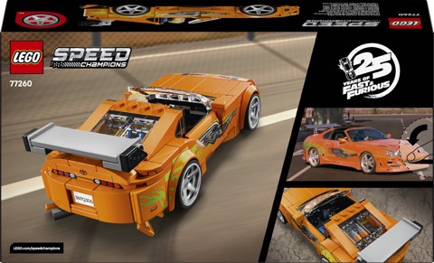 LEGO Speed Champions 77260 The Fast and The Furious Toyota Supra MK4, Macchina Giocattolo con Minifigure, Regalo STEM da 10+