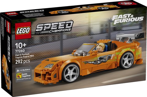 LEGO Speed Champions 77260 The Fast and The Furious Toyota Supra MK4, Macchina Giocattolo con Minifigure, Regalo STEM da 10+