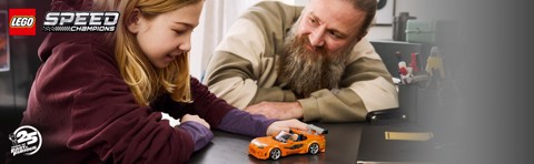 LEGO Speed Champions 77260 The Fast and The Furious Toyota Supra MK4, Macchina Giocattolo con Minifigure, Regalo STEM da 10+
