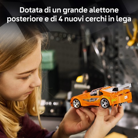 LEGO Speed Champions 77260 The Fast and The Furious Toyota Supra MK4, Macchina Giocattolo con Minifigure, Regalo STEM da 10+